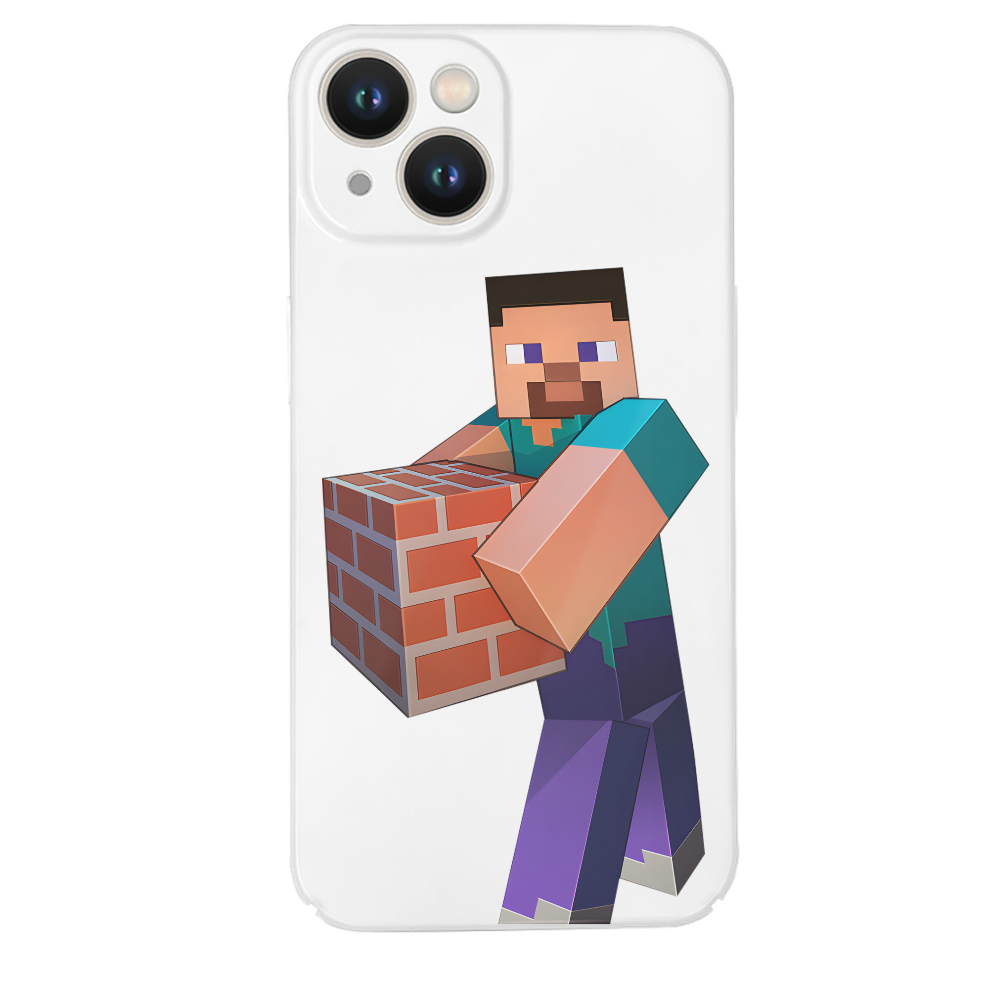 （画像用） マインクラフト ブロックの世界 Minecraft MC Block world 【iPhone 14シリーズ対応】ハードケース
